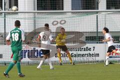 Verbandspokal - FC Gerolfing - BC Aichach - Florian Ihring knapp über das Tor