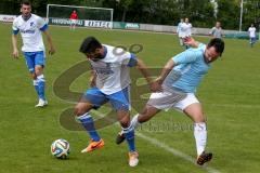 Kreisliga - DJK Ingolstadt - FC Hepberg - Glagla Lucas (blau DJK Ingolstadt) - Özata Muhammed (weiß Hepberg) - Foto: Jürgen Meyer