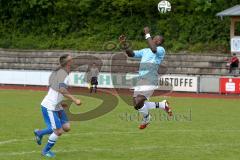 Kreisliga - DJK Ingolstadt - FC Hepberg - Kingue Jonadab (blau DJK Ingolstadt) - Stanek Martin (weiß Hepberg) -  Foto: Jürgen Meyer