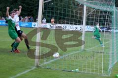 Landesliga 2015/16 - SV Manching - TSV Eching - Daniel Schachtner #9 grün Manching schießt den 2:1 Führungstreffer  - Foto: Jürgen Meyer