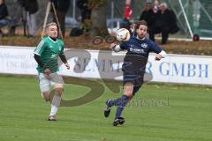 Landesliga Südost 2015/2016 - SV Manching - TuS Holzkirchen - links Maximilian Preuhs (TuS) und rechts Nico Ziegler (SV)