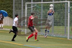 Kreisliga - TSV Gaimersheim - TSV Baar Ebenhausen -  Rindlbacher Michael rot Ebenhausen - Jakob Tobias Torwart Gaimersheim - Foto: Jürgen Meyer