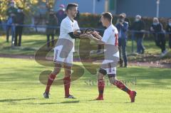 Liga Pokal Kreisliga  - TSV Ober/Unterhaunstadt - SV Kasing -  Nikita Müller weiss Kasing trifft zum 1:2 Führungstreffer -  Daniel Mula Torwart Ober/Unterhaunstadt - Foto: Jürgen Meyer