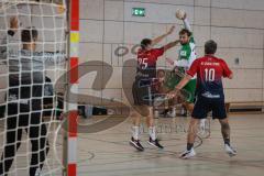 Handball - Bezirksliga - Saison 2026/27 - HC Donau/Paar - TSV Gaimersheim - Schweiger Tim grün Gaimersheim Van der Meulen rot HC Donau/Paar - Bleicher Michael TW HC Donau/Paar - XXXXX -  Foto: Meyer Jürgen