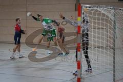 Handball - Bezirksliga - Saison 2026/27 - HC Donau/Paar - TSV Gaimersheim - Haye Jonas grün Gaimersheim - Bleicher Michael TW HC Donau/Paar  -  Foto: Meyer Jürgen