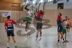 Handball - Bezirksliga - Saison 2026/27 - HC Donau/Paar - TSV Gaimersheim - Haye Jonas grün Gaimersheim - Schroll Michael HC Donau/Paar  -  Foto: Meyer Jürgen
