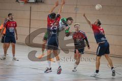 Handball - Bezirksliga - Saison 2026/27 - HC Donau/Paar - TSV Gaimersheim - Graßhof Laurenz rot HC Donau/Paar - Haye Jonas grün Gaimersheim -  Foto: Meyer Jürgen