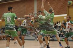 Bezirksliga - Handball - Saison 2023/2024 - TSV Gaimersheim - TSV Schleißheim - Vierthaler Lucas #23 Gaimersheim - Martin Paul #15 Schleißheim - Foto: Meyer Jürgen