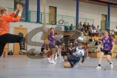 Bezirksoberliga Frauen- Saison 2026/27 - HC Donau/Paar- SpVgg Altenerding - Müller Katharina weiss HC Donau/Paar - Lößl Sophie lila Altenerding  - ObermairHanna TW Altenerding - Foto: Meyer Jürgen