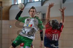 Handball - Bezirksliga - Saison 2026/27 - HC Donau/Paar - TSV Gaimersheim - Haye Jonas grün Gaimersheim - Schroll Michael HC Donau/Paar  -  Foto: Meyer Jürgen