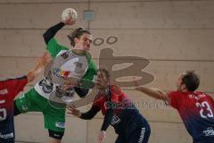 Handball - Bezirksliga - Saison 2026/27 - HC Donau/Paar - TSV Gaimersheim - Graßhof Laurenz rot HC Donau/Paar - Haye Jonas grün Gaimersheim -  Foto: Meyer Jürgen
