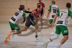 Handball - Bezirksliga - Saison 2026/27 - HC Donau/Paar - TSV Gaimersheim - Rieck Tjark rot HC Donau/Paar - Haye Jonas grün Gaimersheim -  Foto: Meyer Jürgen