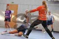 Bezirksoberliga Frauen- Saison 2026/27 - HC Donau/Paar- SpVgg Altenerding - Müller Katharina weiss HC Donau/Paar - Obermair Hanna TW Altenerding - Foto: Meyer Jürgen