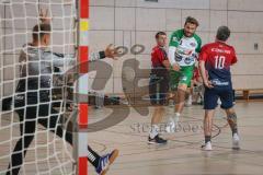 Handball - Bezirksliga - Saison 2026/27 - HC Donau/Paar - TSV Gaimersheim - Schweiger Tim grün Gaimersheim Van der Meulen rot HC Donau/Paar - Bleicher Michael TW HC Donau/Paar - XXXXX -  Foto: Meyer Jürgen