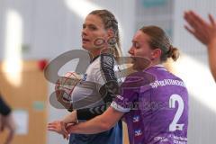 Bezirksoberliga Frauen- Saison 2026/27 - HC Donau/Paar- SpVgg Altenerding - Lößl Sophie lila Altenerding  - Habold Melanie weiss HC Donau/Paar - Foto: Meyer Jürgen