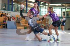 Bezirksoberliga Frauen- Saison 2026/27 - HC Donau/Paar- SpVgg Altenerding - Geier Sahra weiss HC Donau/Paar - Kaiser Verena links Altenerding - Bäumler Denise rechts lila Altenerding  - Foto: Meyer Jürgen