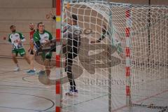 Handball - Bezirksliga - Saison 2026/27 - HC Donau/Paar - TSV Gaimersheim - Haye Jonas grün Gaimersheim - Bleicher Michael TW HC Donau/Paar  -  Foto: Meyer Jürgen