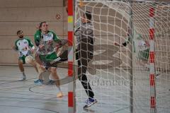 Handball - Bezirksliga - Saison 2026/27 - HC Donau/Paar - TSV Gaimersheim - Haye Jonas grün Gaimersheim - Bleicher Michael TW HC Donau/Paar  -  Foto: Meyer Jürgen