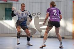 Bezirksoberliga Frauen- Saison 2026/27 - HC Donau/Paar- SpVgg Altenerding - Lößl Sophie lila Altenerding  - Habold Melanie weiss HC Donau/Paar - Foto: Meyer Jürgen