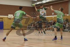 Bezirksliga - Handball - Saison 2023/2024 - TSV Gaimersheim - TSV Schleißheim - Dutka Volodymyr #22 Gaimersheim - Kratzer Quirin #5 Schleißheim - Foto: Meyer Jürgen