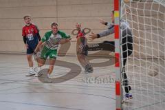 Handball - Bezirksliga - Saison 2026/27 - HC Donau/Paar - TSV Gaimersheim - Bleicher Michael TW HC Donau/Paar - Vierthaler Lucas grün Gaimersheim -  Foto: Meyer Jürgen