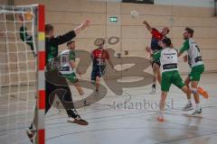 Handball - Bezirksliga - Saison 2026/27 - HC Donau/Paar - TSV Gaimersheim -Rieck Tjark rot HC Donau/Paar- Pinschmidt Florian TW Gaimersheim - Foto: Meyer Jürgen