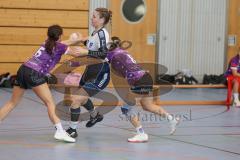 Bezirksoberliga Frauen- Saison 2026/27 - HC Donau/Paar- SpVgg Altenerding - Hübner Melanie weiss HC Donau/Paar - Prem Lena Marie lila Altenerding  - Kübelsbeck Julia lila Altenerding  #5 - Foto: Meyer Jürgen