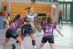Bezirksoberliga Frauen- Saison 2026/27 - HC Donau/Paar- SpVgg Altenerding - Hübner Melanie weiss HC Donau/Paar - Küstner Katharina lila Altenerding  #23 - Kaiser Verena lila Altenerding  #55 -  - Foto: Meyer Jürgen