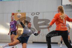 Bezirksoberliga Frauen- Saison 2026/27 - HC Donau/Paar- SpVgg Altenerding - Müller Katharina weiss HC Donau/Paar - Obermair Hanna TW Altenerding - Foto: Meyer Jürgen