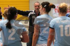 Damen - Handball - HG Ingolstadt - ASV Dachau - Ersatztrainer Peter Geier nimmt Time Out