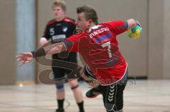Handball Herren BOL - MTV Ingolstadt - TSV Indersdorf - Robert Napast verwandelt einen Strafwurf