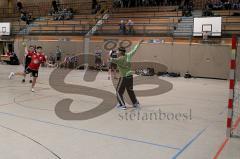 Handball MTV Ingolstadt-SSG Metten Knopf Gerd beim Freiwurf  Foto: Juergen Meyer