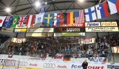 Inline Hockey-WM in Ingolstadt - Deutschland - Slowakei - Die Fans unter den Fahnen der Nationen