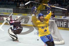 Inline Hockey-WM in Ingolstadt - USA - Schweden - Sieg durch Penalty für Schweden