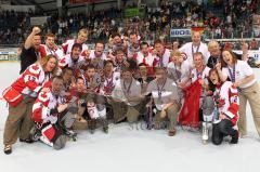 Inline WM - Finale - Deutschland - Kanada - Kanada Weltmeister Gruppe Jubel