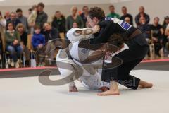 Judo - 2. Bundesliga - Männer - Saison 2024/25 - Judo - ESV Ingolstadt - Rüsselsheim-  - Jonas Holtman schwarz ESV - Nikita Hrek weiss Rüsselsheim - Foto: Meyer Jürgen