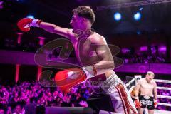 Gladiator Fightnight 2025 -  Festsaal Stadttheater Ingolstadt; WKU Profi-Europameistertitel bis 72,5 kg! Im Rampenlicht: Albijon Morina vs. Mateusz Janik. Sieger nach Punkten Albijon Morina