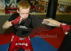 Kickbox-WM 2007 - Rene Kretschmar in der Vorbereitung auf seinen ersten WM-Kampf
