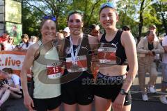 Halbmarathon 2026 - Halbmarathon 2026  - Cornelia Griesche #1 MTV Ingolstadt - 1. Siegerin im Zieleinlauf - Lisa Basener #7 MTV Ingolstadt - 2. Siegerin - Liepold Kristin #13 SC Delphin - 3. Siegerin - Foto: Meyer Jürgen