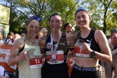 Halbmarathon 2026 - Halbmarathon 2026  - Cornelia Griesche #1 MTV Ingolstadt - 1. Siegerin im Zieleinlauf - Lisa Basener #7 MTV Ingolstadt - 2. Siegerin - Liepold Kristin #13 SC Delphin - 3. Siegerin - Foto: Meyer Jürgen