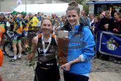 ODLO - Halbmarathon Ingolstadt 2015 - 1.Siegerin Damen Kristin Möller SC Delphin Ingolstadt  mit 1:16:44 - Foto: Jürgen Meyer