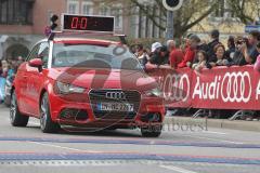 Halbmarathon in Ingolstadt 2013 - Zeit Auto