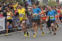 Halbmarathon in Ingolstadt 2013 - 2 Said Azouzi, 1 Christian Dirscherl, 10 Hagen Brosius