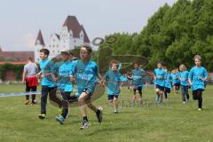 KidsRun und FitnessRun am Ingolstädter Halbmarathon 2014 - Klenzepark und Stadtmitte - Kinder Lauf 1000 Meter, Klenzepark Neues Schloß