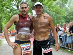Triathlon Ingolstadt 2011 - Faris Al-Sultan und der zweite Andreas Dreitz