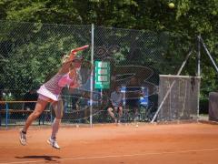 Tennis - Nordbräu Cup - Finale  - Frauen - 2026 - Nordbräu Cup 2026 - Finale - Frauen - Graber Nadine - TC Aschheim in Pink - Grigorieva Darja - TK Bietigheim in dunkler Hose - Foto: Meyer Jürgen