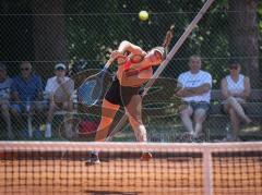 Tennis - Nordbräu Cup - Finale  - Frauen - 2026 - Nordbräu Cup 2026 - Finale - Frauen - Graber Nadine - TC Aschheim in Pink - Grigorieva Darja - TK Bietigheim in dunkler Hose - Foto: Meyer Jürgen