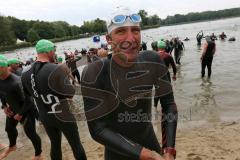 Triathlon Ingolstadt 2014 - Baggersee - Ralf Schmiedeke vor dem Start