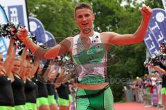 Triathlon Ingolstadt 2014 - Baggersee - Sebastian Glockshuber wird Dritter Olympische Disziplin