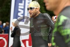 Triathlon Ingolstadt 2014 - Baggersee - Faris Al Sultan vor dem Start Start Olympische Distanz